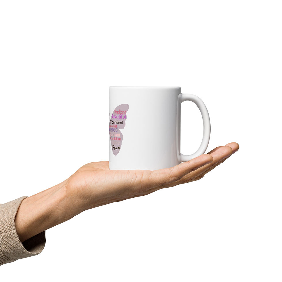 Thumbnail: Empowered Butterfly Calligram Mug