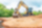 Earthwork team leveling ground for construction