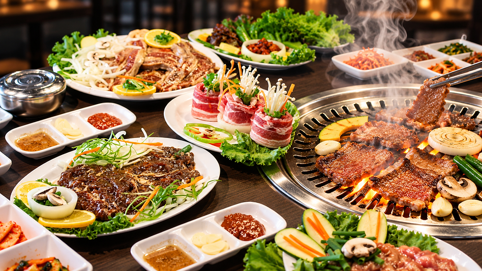 Steaming Korean BBQ Feast.png
