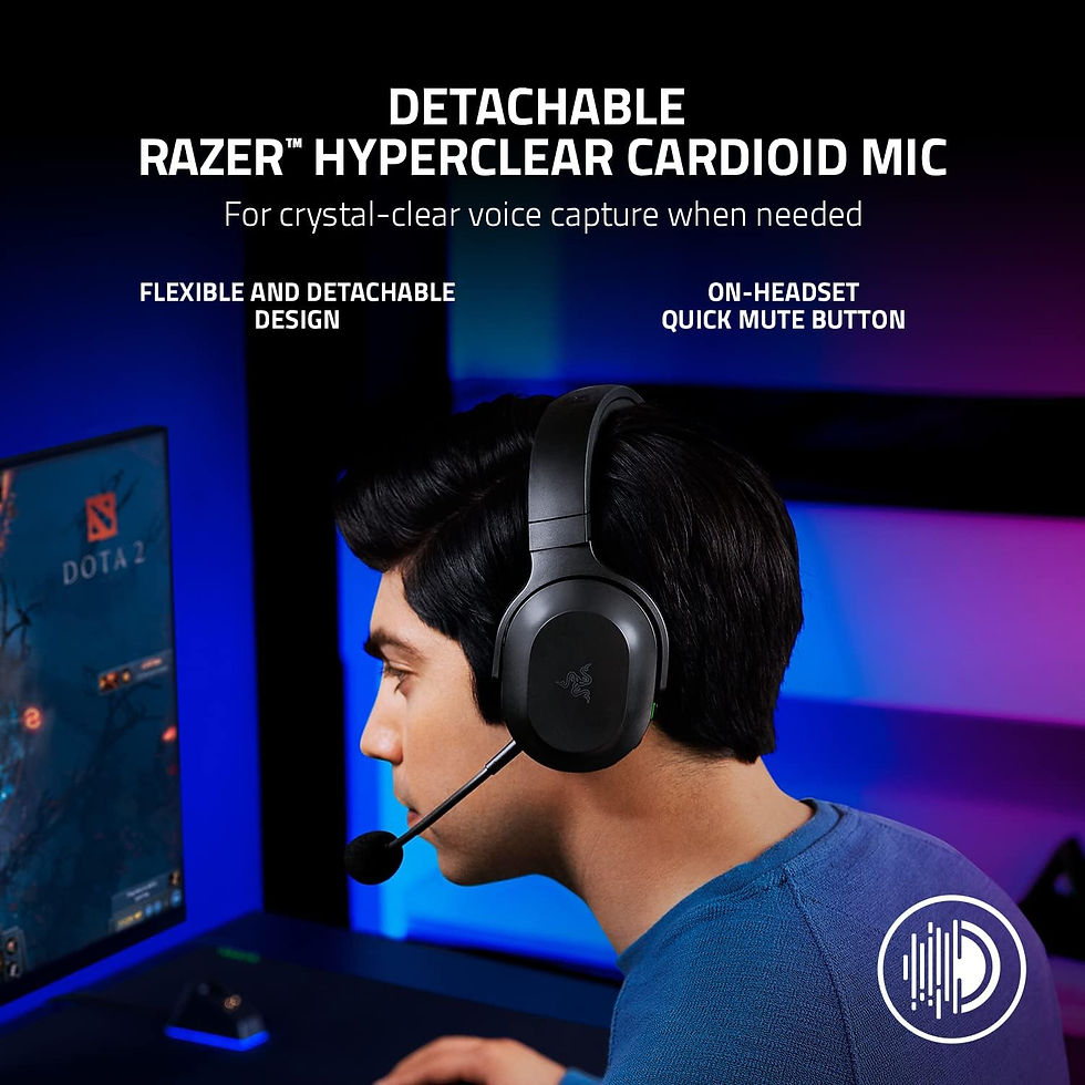 Miniatura: Audífonos Razer Barracuda X color negro, inalámbrico