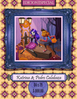 cuadro Katrina & Pedro Calabaza
