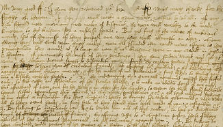 Detail of an old handwritten document