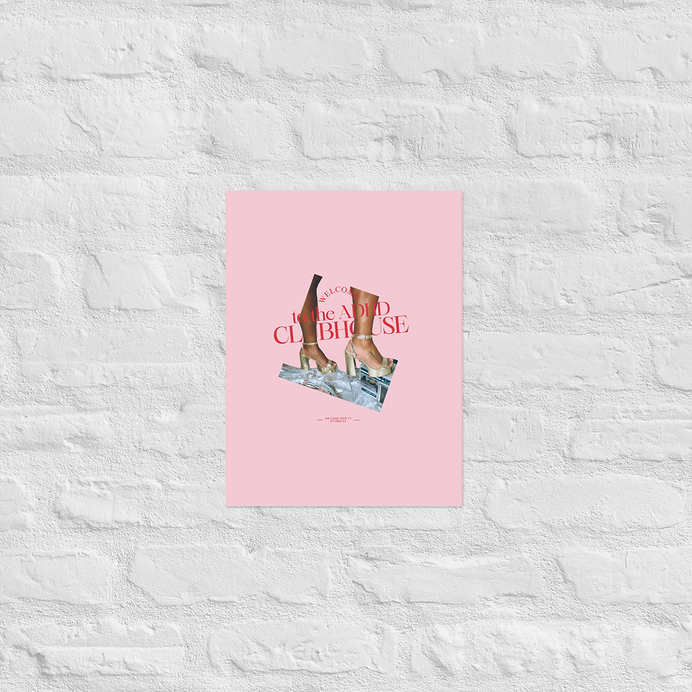 Miniaturbild: ADHD Clubhouse mattes Poster