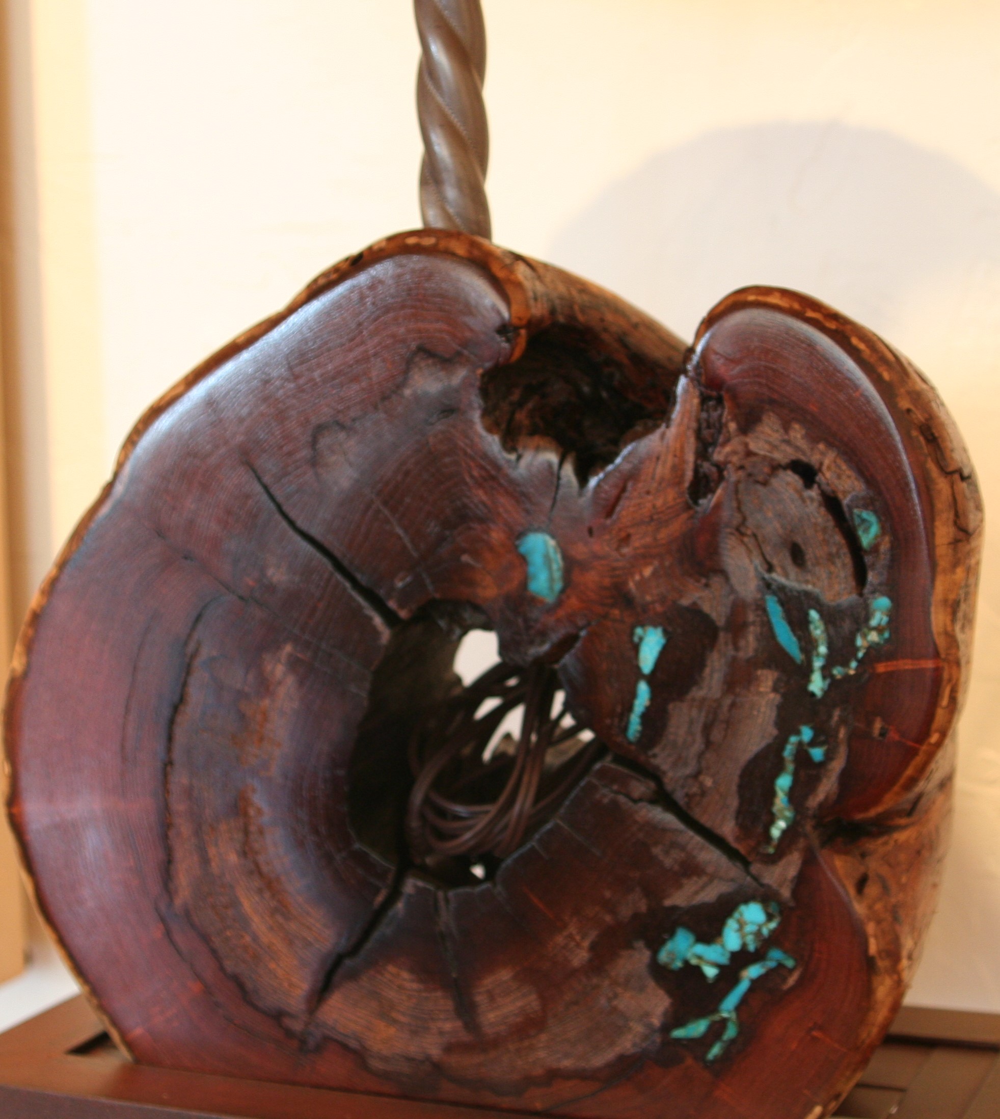 Lamp with Sheepskin Shade