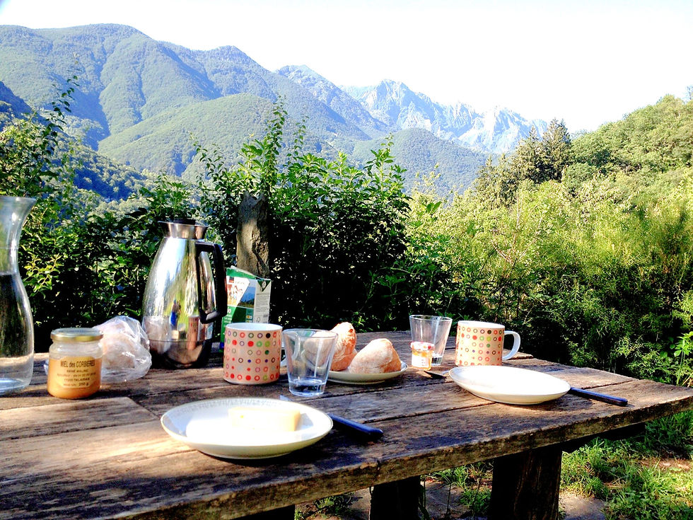 Frühstück mit Aussicht