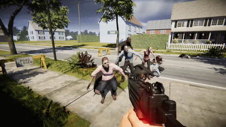 Suburb Day Uzi Zombies