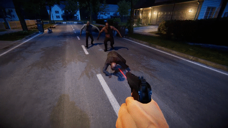 Suburb Night Pistol Zombies