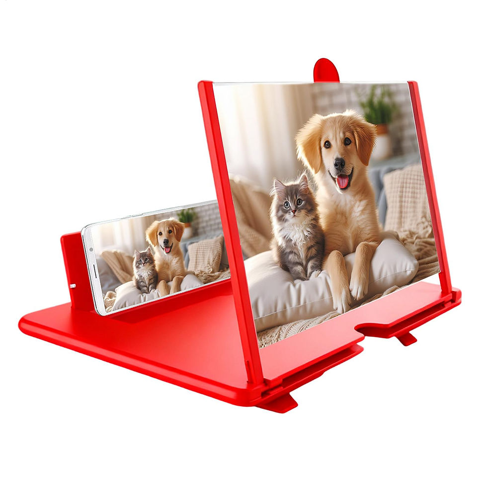 Thumbnail: Phone Screen Magnifier 3D HD Tabletop Enlarger Cell Phone Magnifier for Seniors 