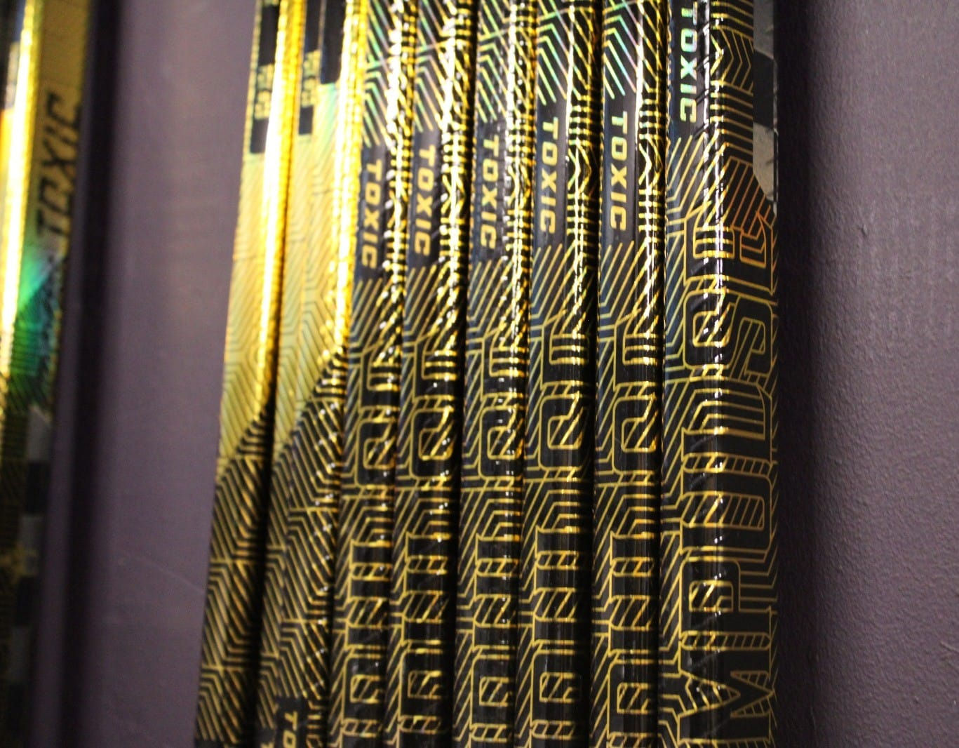 Gold Toxic Impulse Hockey Stick Senior