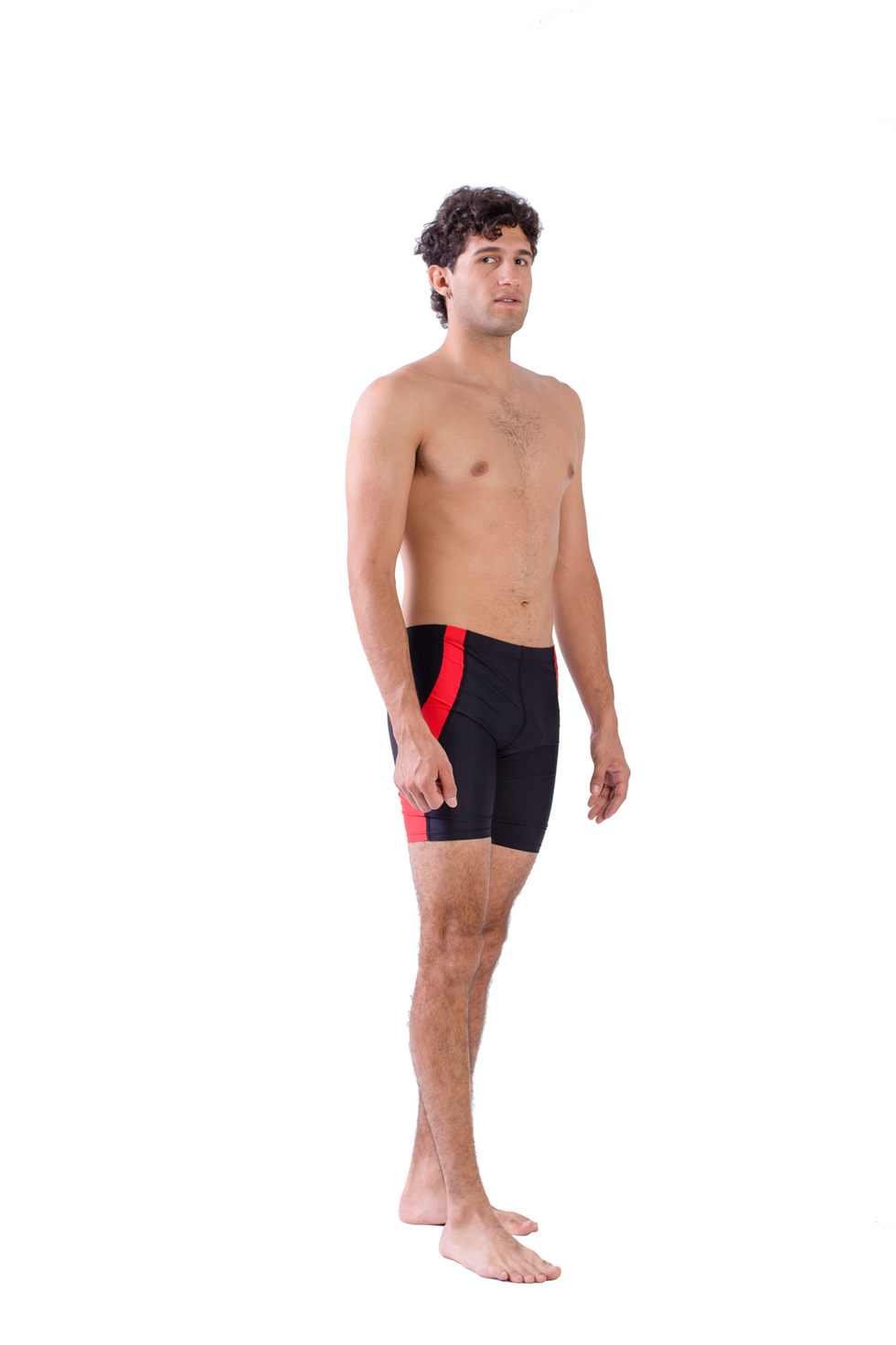 Jammer de natación para hombre Holbox — color Negro con Rojo GB Swim