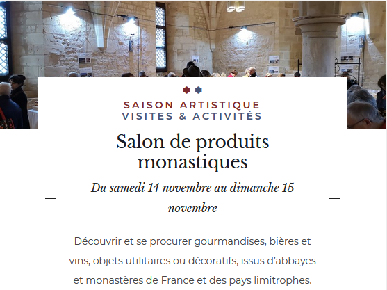 Marché monastique Abbaye de Noirlac