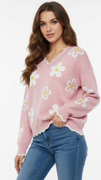 v-neck women's sweater
