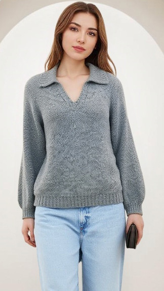 v-neck women's sweater