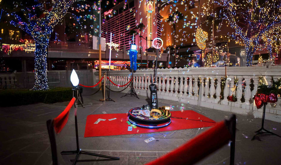 ViVA Media Co. 360 booth equipment setup at a Las Vegas event