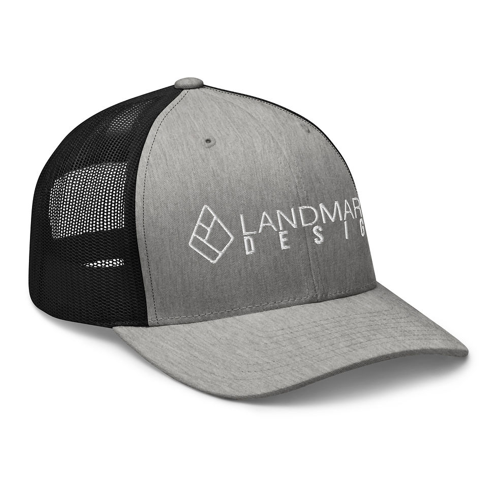 Thumbnail: Landmarks Logo Trucker Cap - Frame White