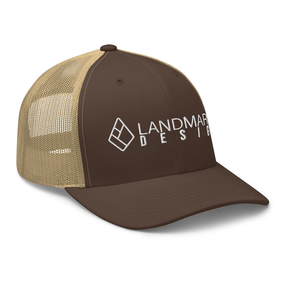 Thumbnail: Landmarks Logo Trucker Cap - Frame White