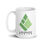 Thumbnail: Landmarks Logo White Glossy Mug - Vertical Standard