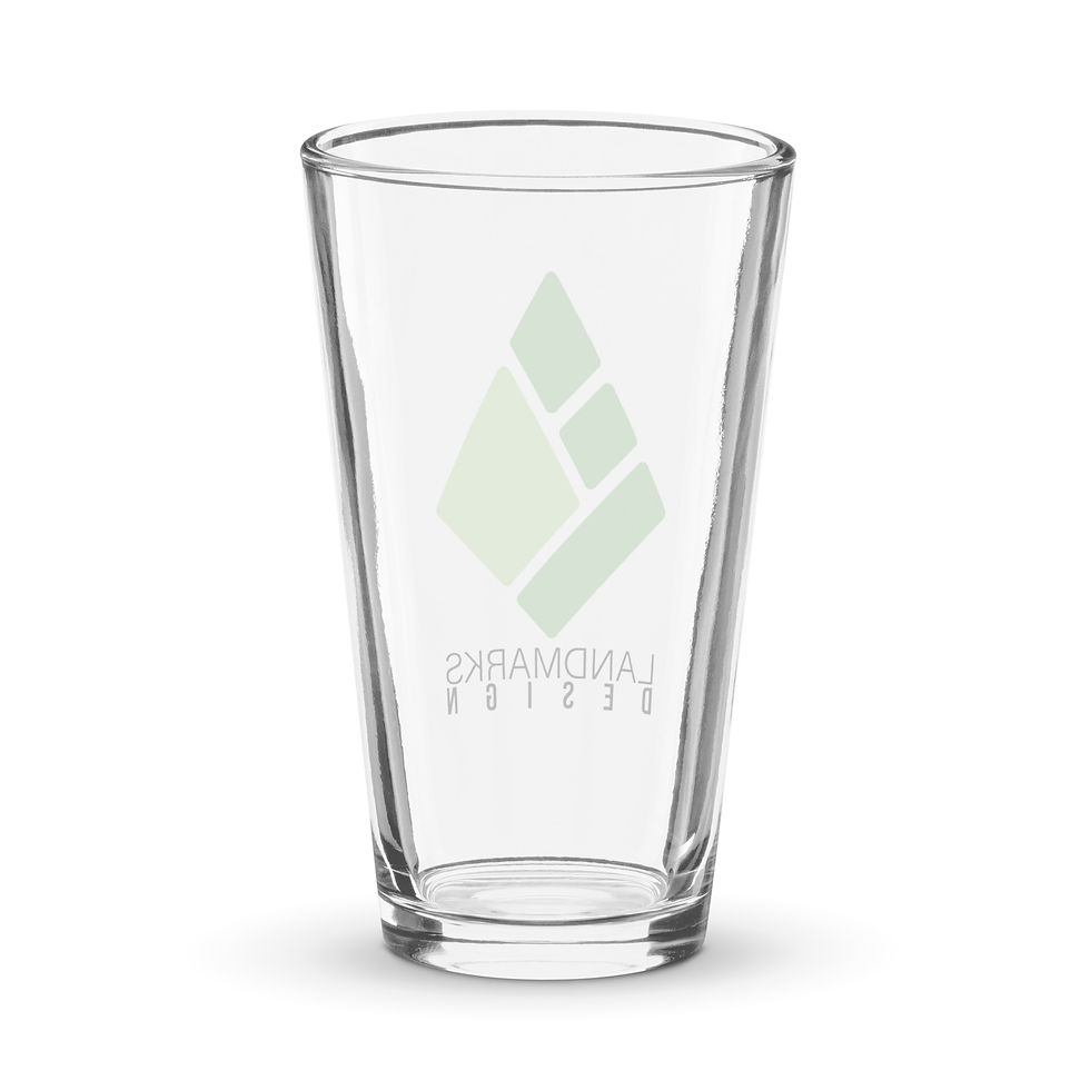 Thumbnail: Landmarks Logo Pint Glass - Vertical Standard