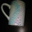 Thumbnail: Handmade Polka Dotted Heart Mug