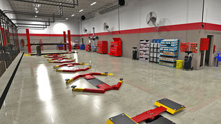 Automotive shop design by Cliff Powell.