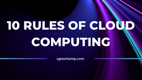 10 rules of cloud computing