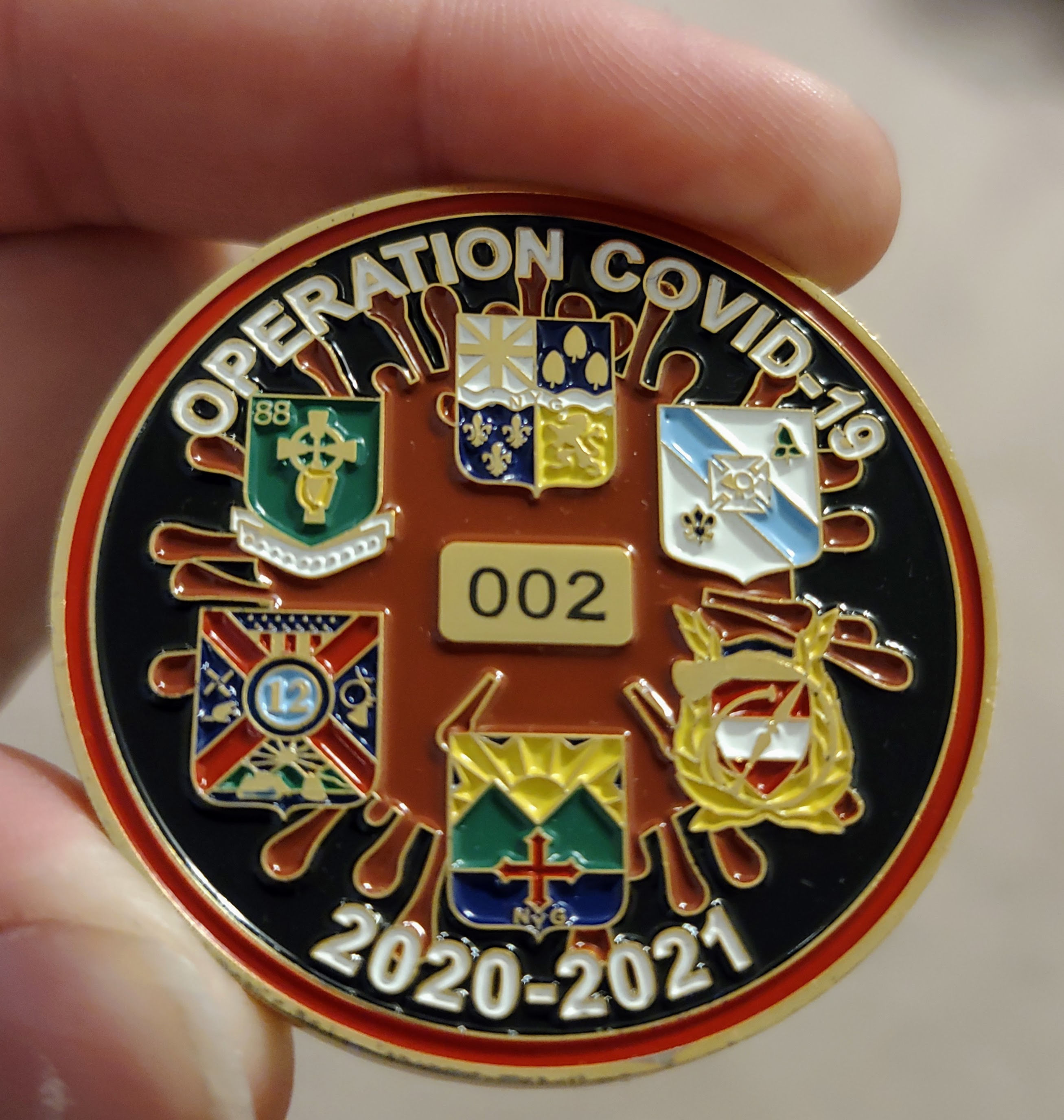 NY Guard COVID-19 Coin Numbered- LIMITED EDITION