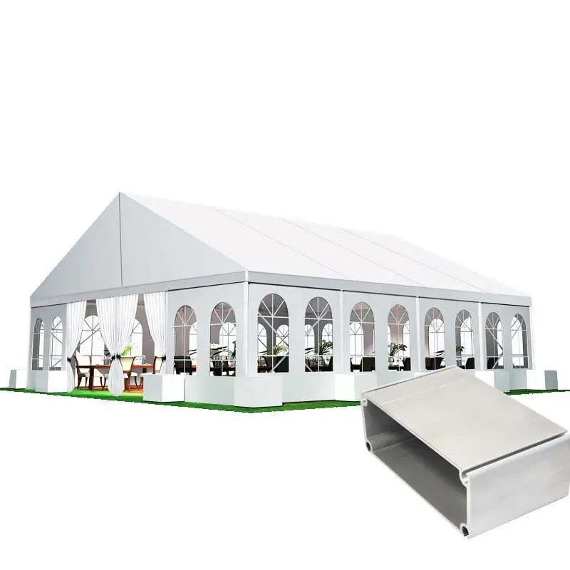 Thumbnail: Large White Party Canopy Gazebo Event Wedding Metal Keder Rail Frame Tent