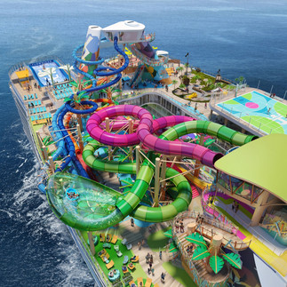 Water slides onboard