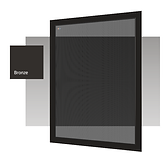 crimsafe security window screen in dark bronze finish