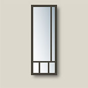 a tall security door with a built in pet door