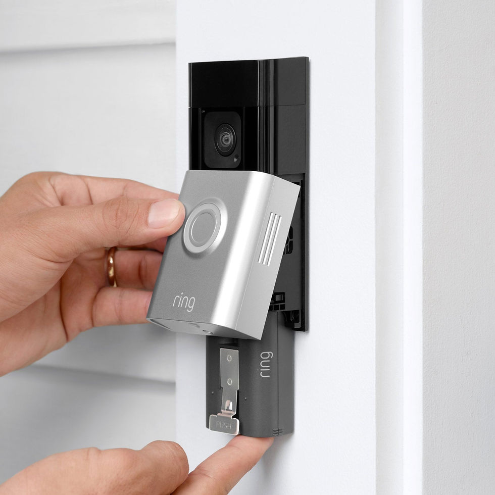 Thumbnail: hands showing battery change on ring security doorbell camera