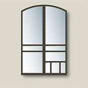 arch top double security screen storm door with pet door