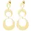 Thumbnail: Oorbellen statement cirkels - goud