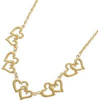 Thumbnail: S. Steel Necklace Hearts 40-45cm
