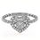 Thumbnail: 18 carat White Gold Diamond Studded Heart Shaped Ring