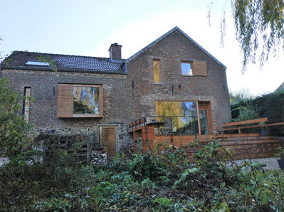 prisme architecture rénovation et extension maison Chastre