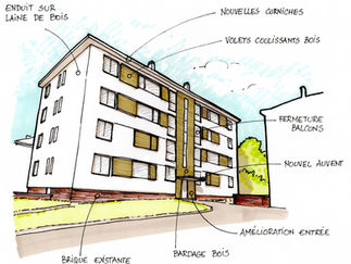 prisme architecture rénovation logement public