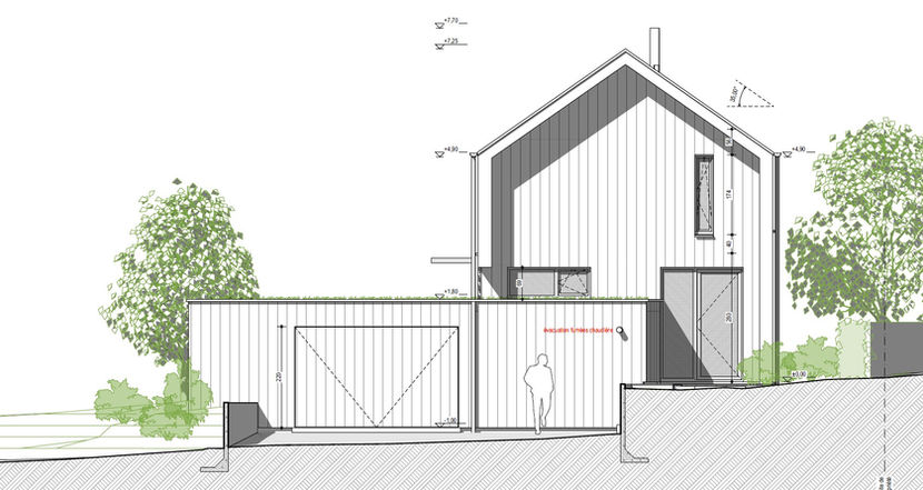 prisme architecture construction neuve Gentinnes (Chastre)