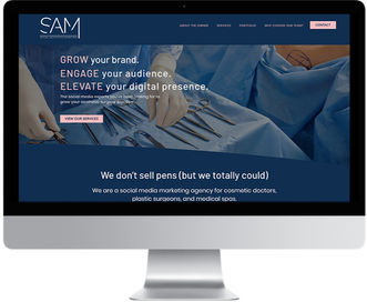Social Aesthetics Marketing website design