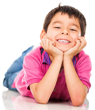 Happy boy at Hamilton Dentistry, feeling comfortable during his dental visit