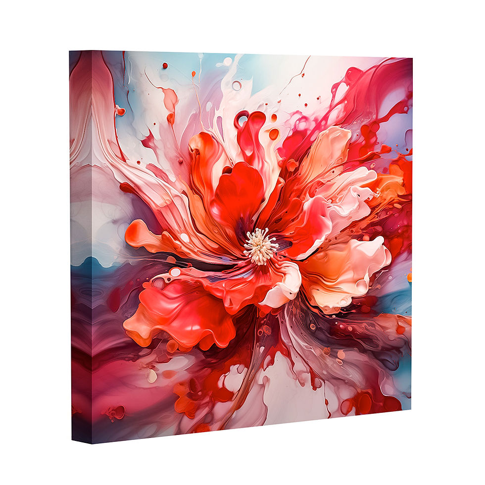 Thumbnail: Abstract Ink Splash of a Rose
