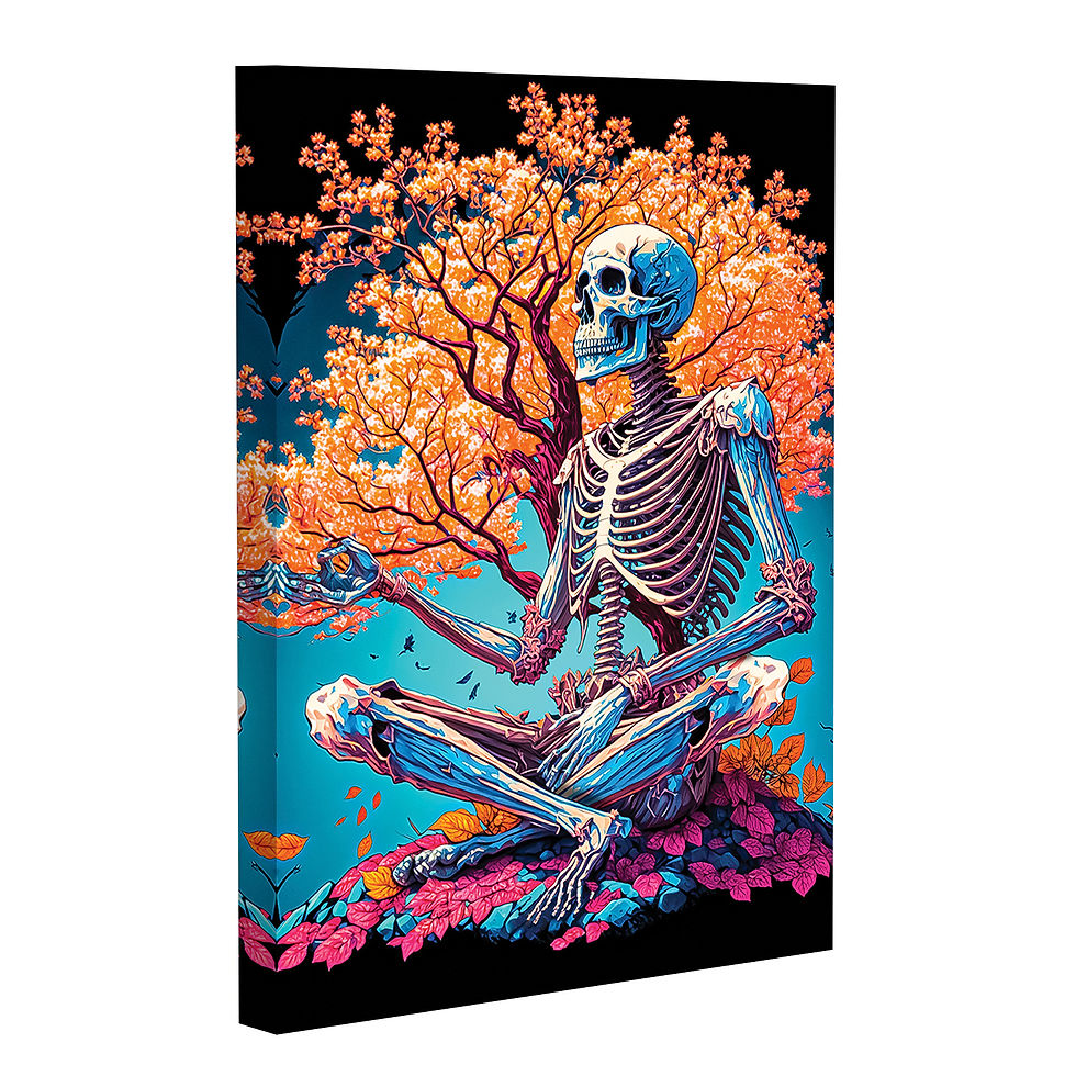 Thumbnail: Skeleton Meditating #1