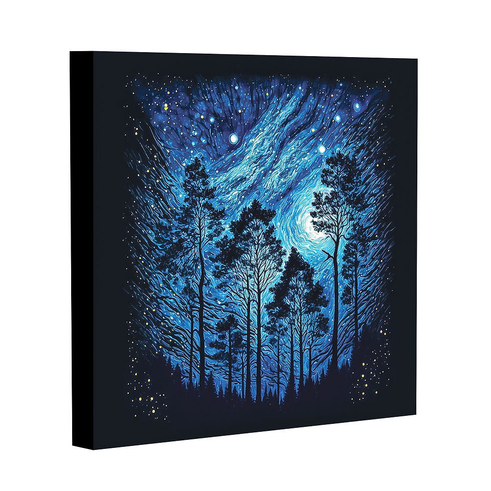 Thumbnail: Starry Night Above Forest #3