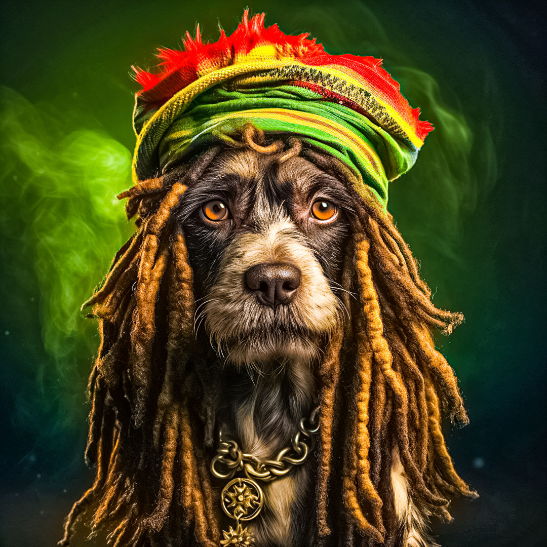Dog with Dreadlocks #2