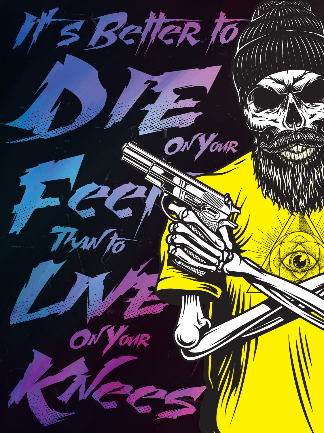 Gangsta Skeleton (Yellow)