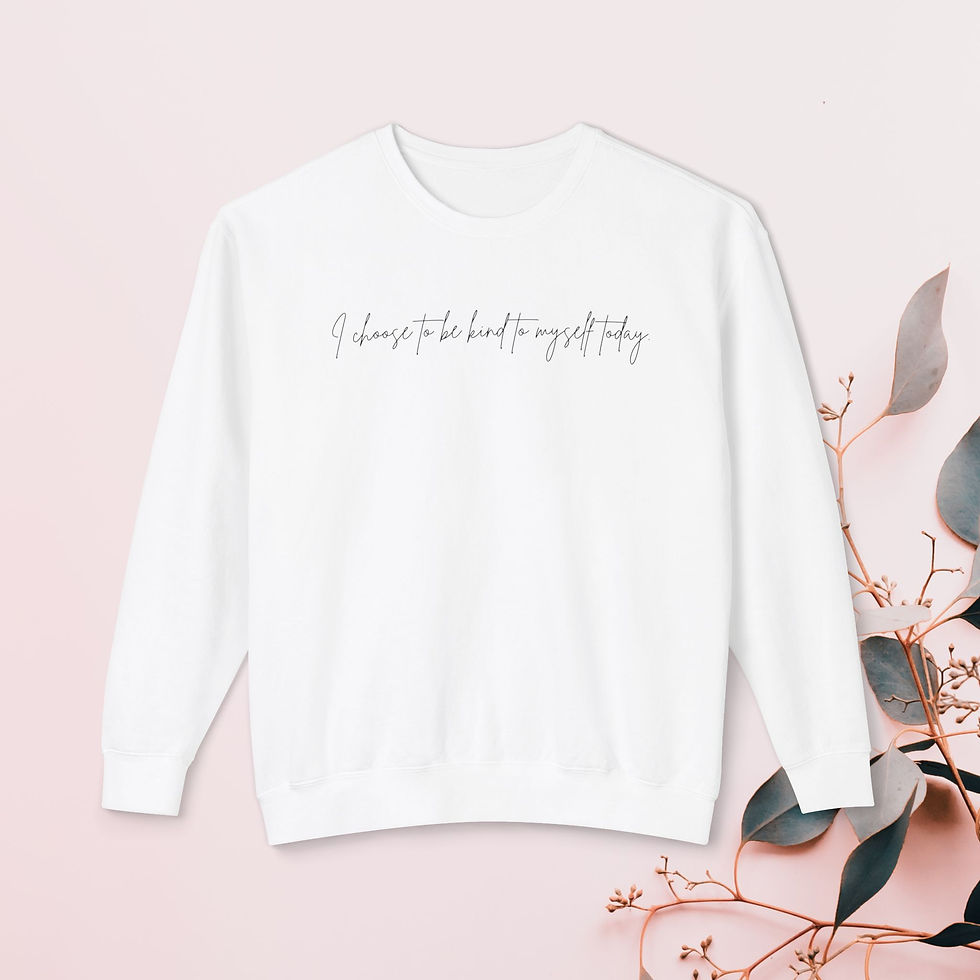 Thumbnail: I Choose Kindness Lightweight Crewneck Sweatshirt for Self-Care