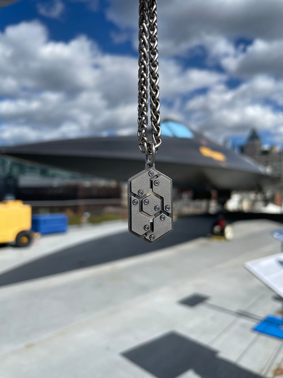 Thumbnail: Titanium Tag Pendant SR-71