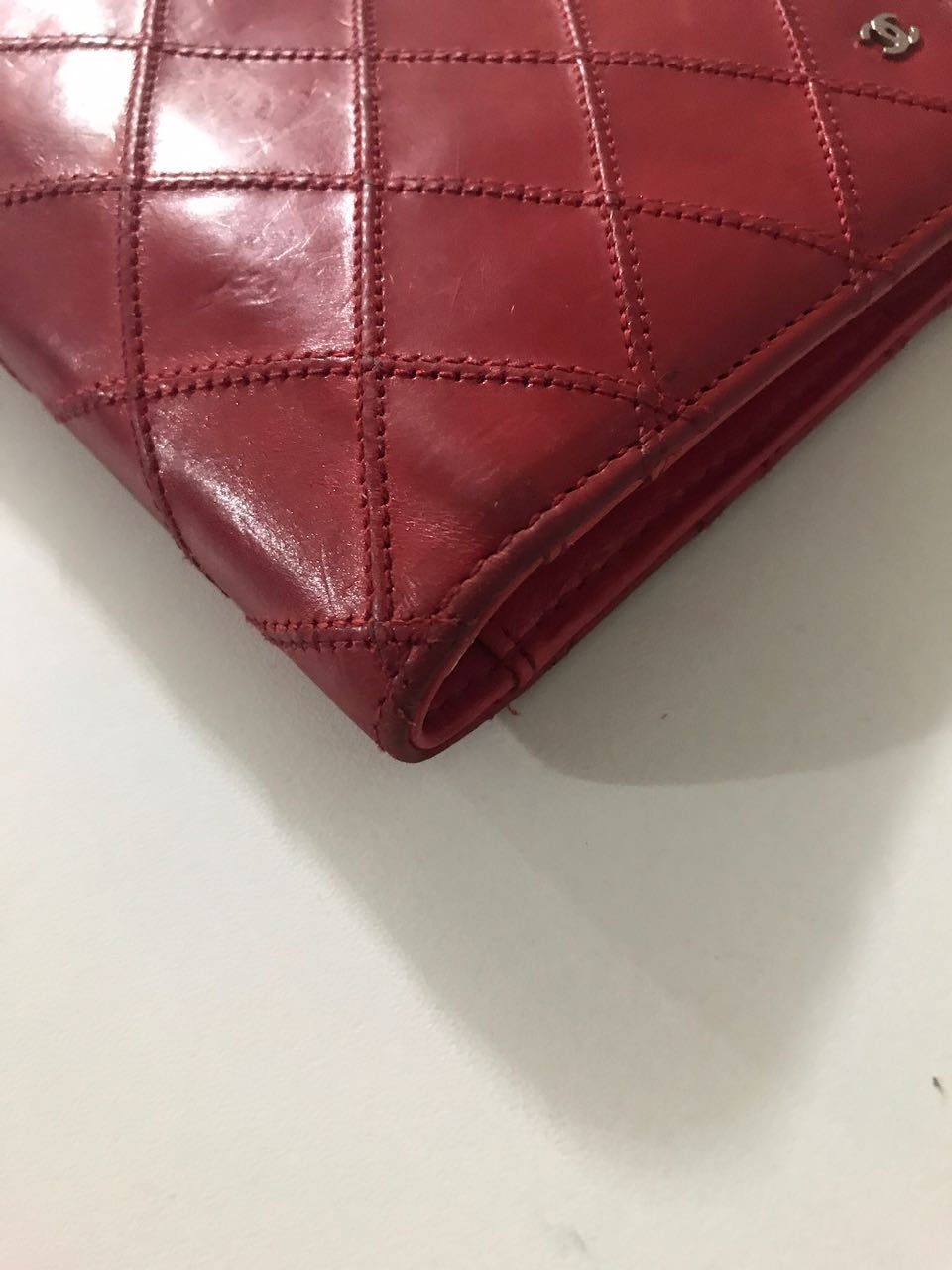 Miniatura: Carteira Chanel Vermelha Metalassê