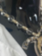 Miniatura: Colar Chanel, confeccionado em perola de resina transparente