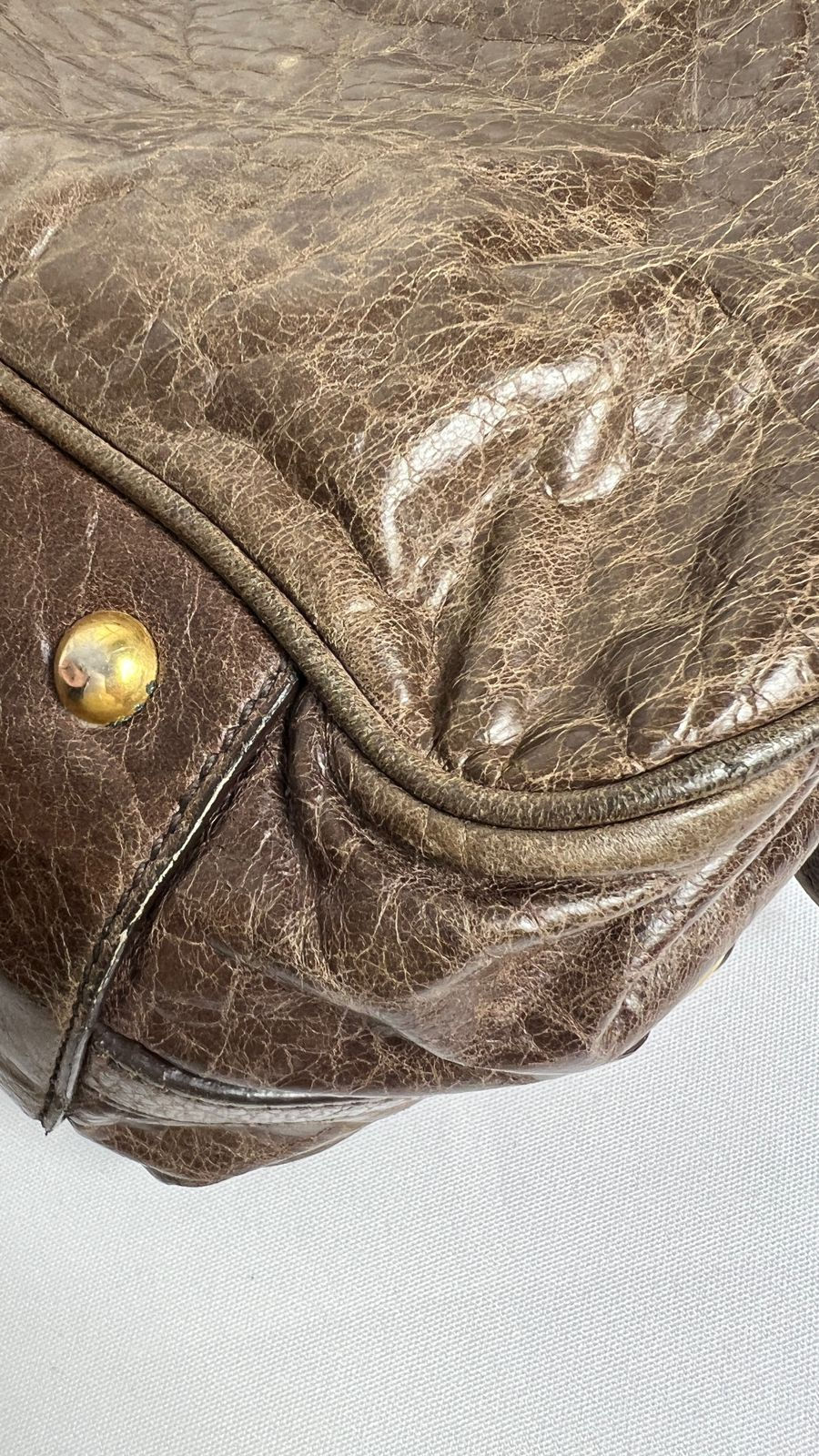 Miniatura: Bolsa Miu Miu Couro Marrom Original